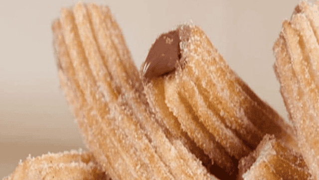 Churros com doce de Leite