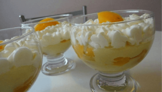 Creme com Pêssego